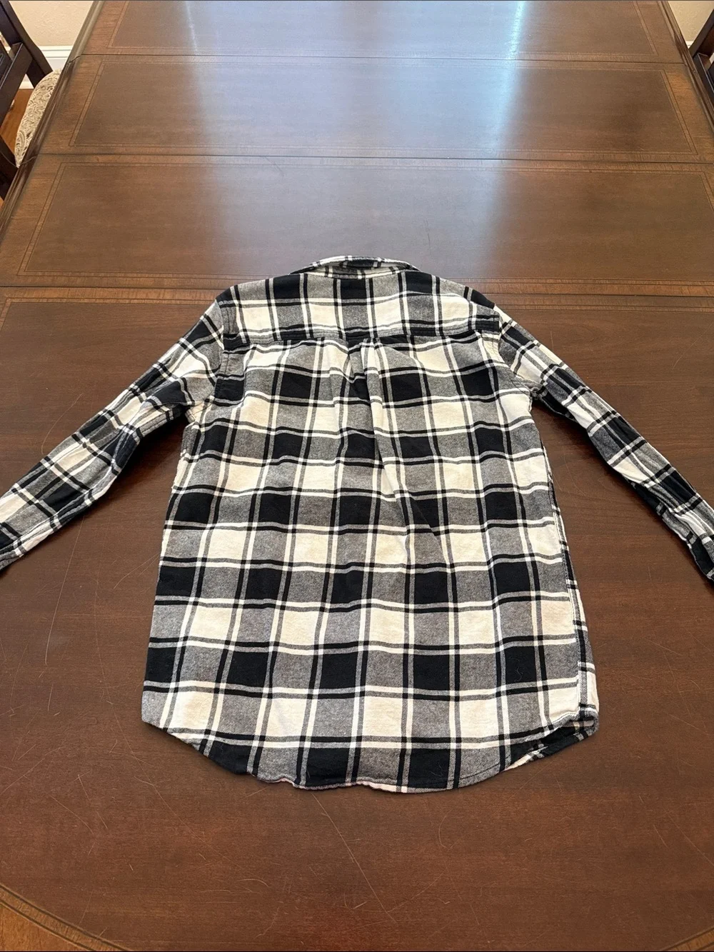The Children's Place Black & White Plaid Button-Down Shirt